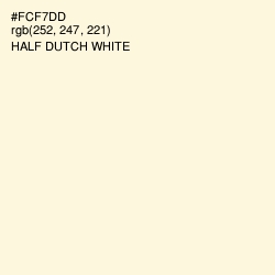 #FCF7DD - Half Dutch White Color Image